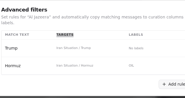 Advanced filters feature preview